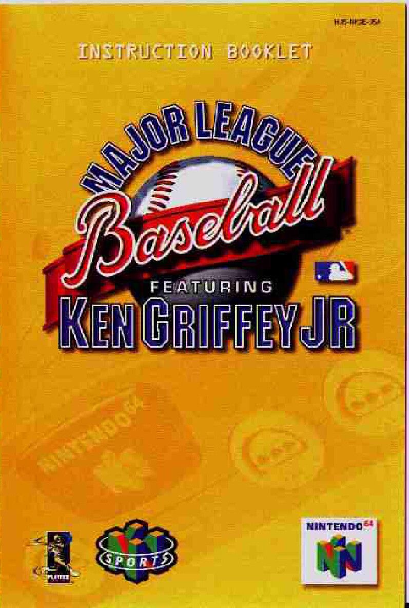 Major League Baseball Featuring Ken Griffey Jr. Reproduction Manual