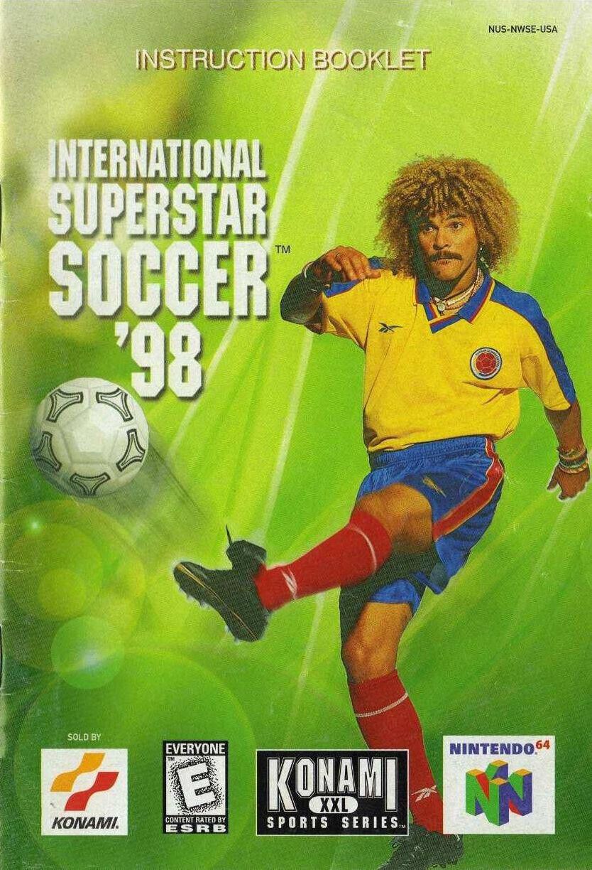 International Superstar Soccer '98 Reproduction Manual