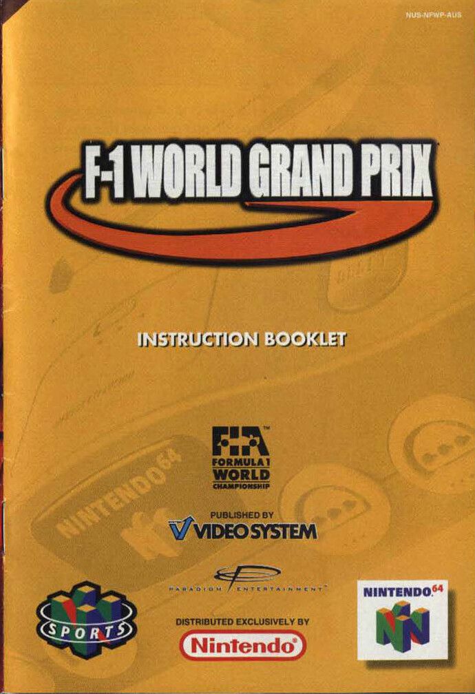 F-1 World Grand Prix Reproduction Manual