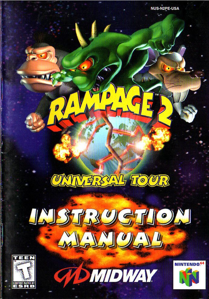 Rampage 2- Universal Tour Reproduction Manual