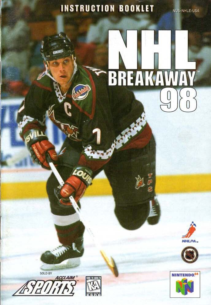 NHL Breakaway 98 Reproduction Manual