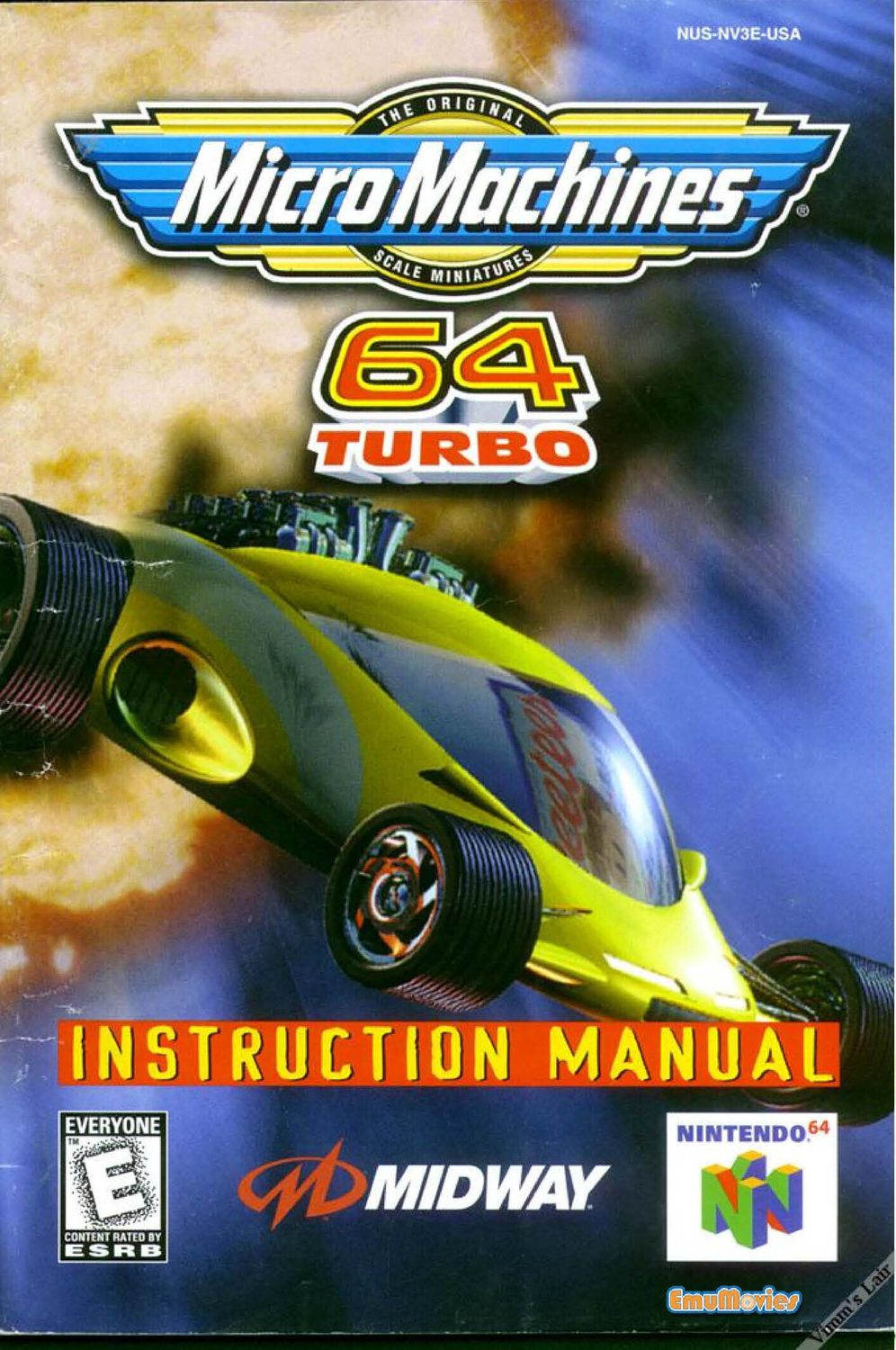 Micro Machines 64 Turbo Reproduction Manual