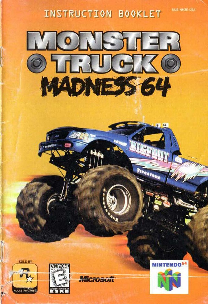 Monster Truck Madness 64 Reproduction Manual