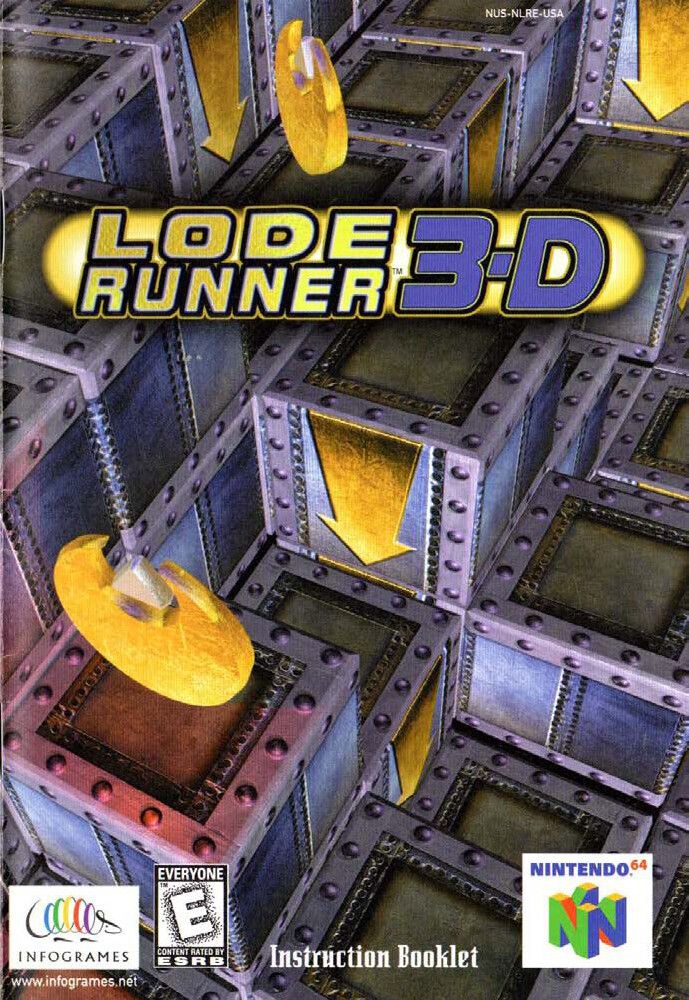 Lode Runner 3-D Reproduction Manual