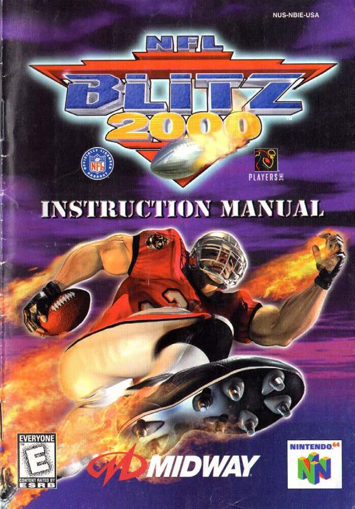 NFL Blitz 2000 Reproduction Manual