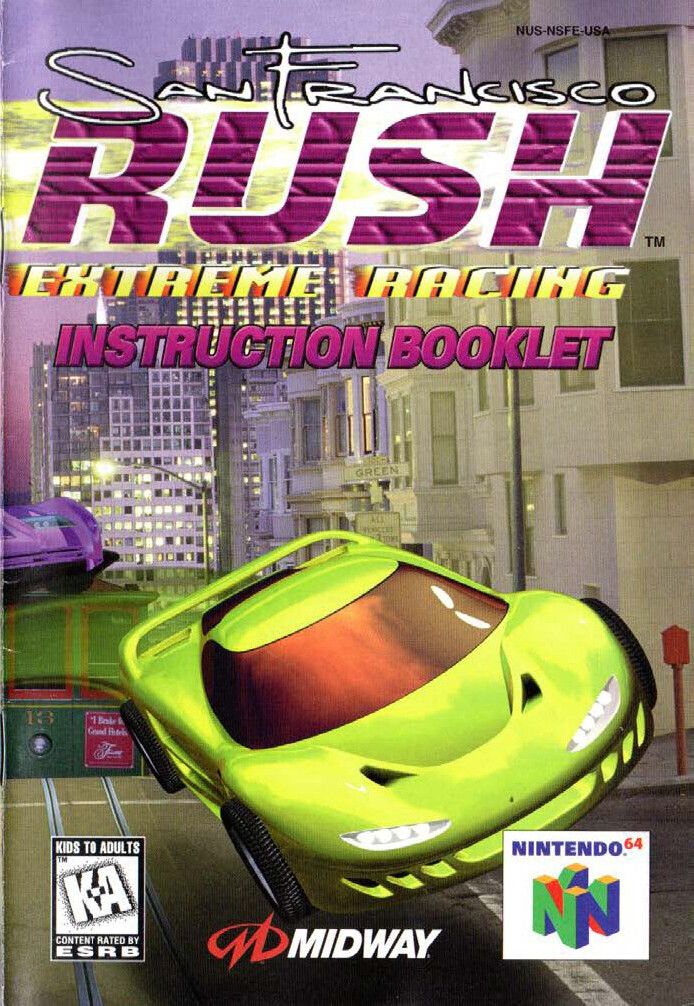 San Francisco Rush - Extreme Racing Reproduction Manual