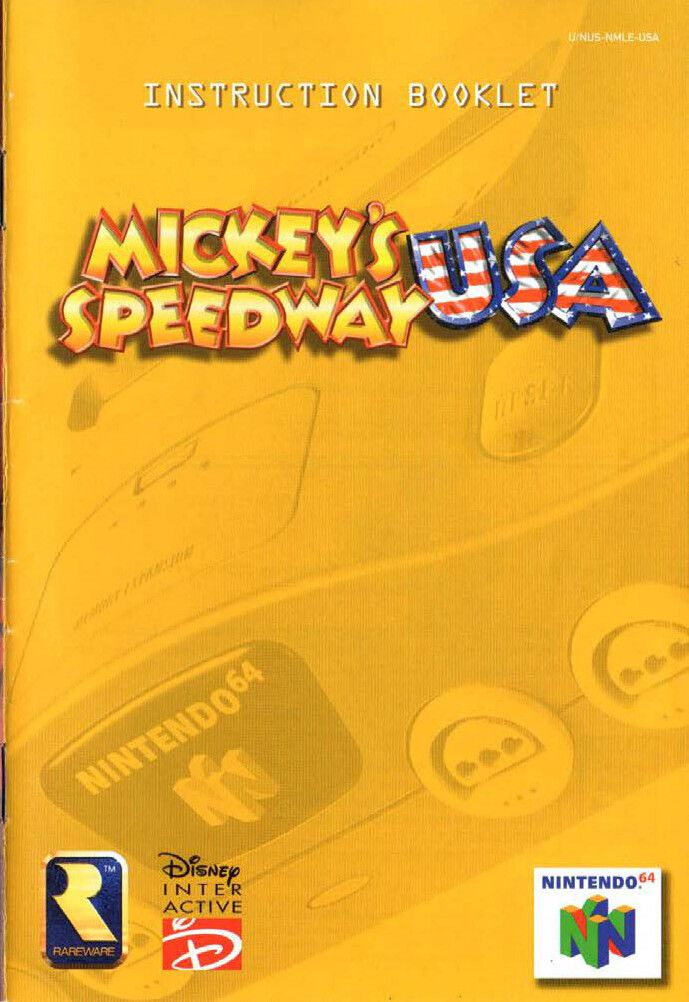 Mickey's Speedway USA Reproduction Manual