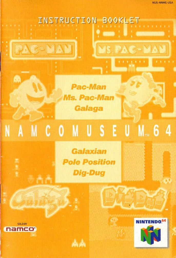 Namco Museum 64 Reproduction Manual