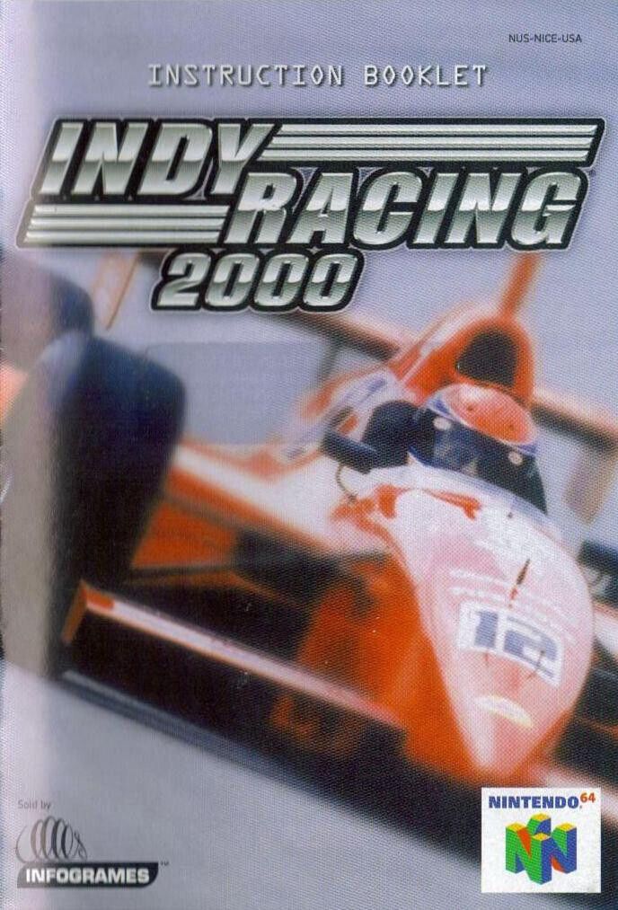 Indy Racing 2000 Reproduction Manual
