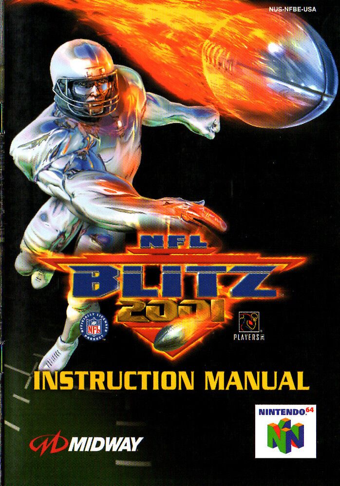 NFL Blitz 2001 Reproduction Manual