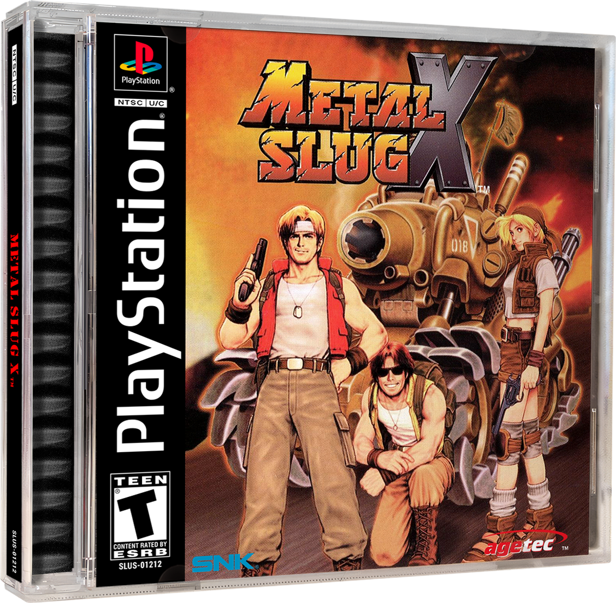 Metal Slug X | NTSC | Playstation | PS1 | En | Reproduction Case and Booklet - NO GAME