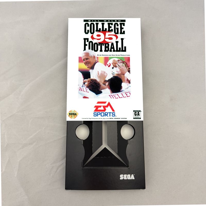 Bill Walsh College Football 95 | NTSC | Sega Genesis | Genesis | En | Reproduction Box and Inner Tray