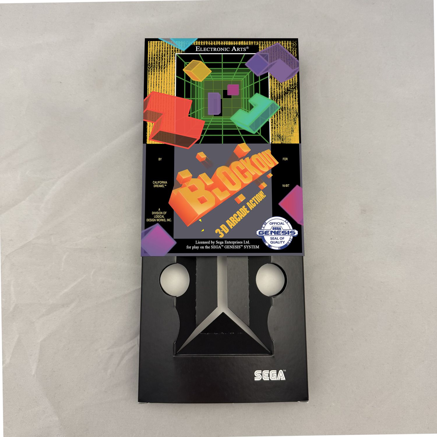 Blockout | NTSC | Sega Genesis | Genesis | En | Reproduction Box and Inner Tray