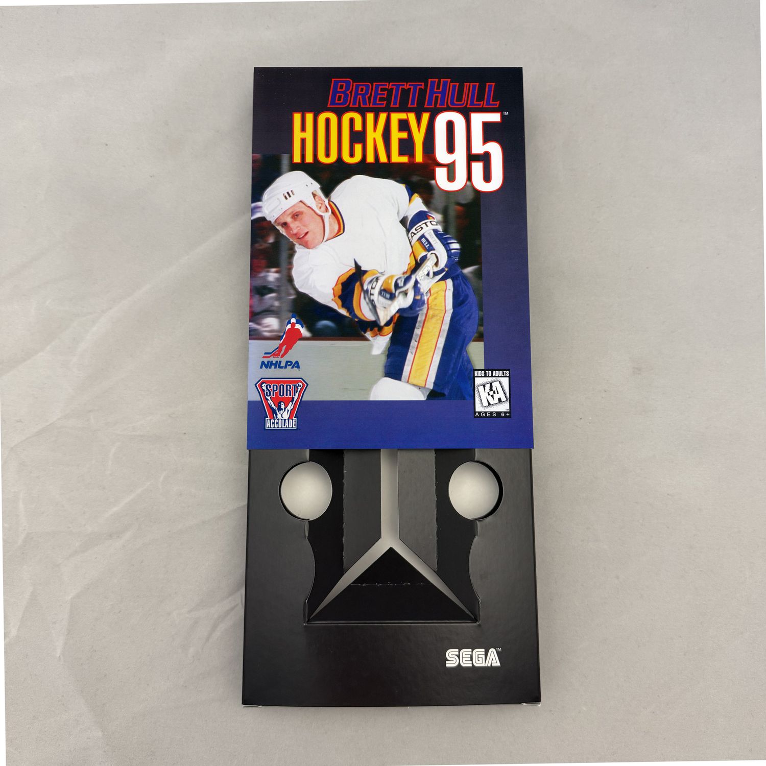 Brett Hull Hockey &#39;95 | NTSC | Sega Genesis | Genesis | En | Reproduction Box and Inner Tray