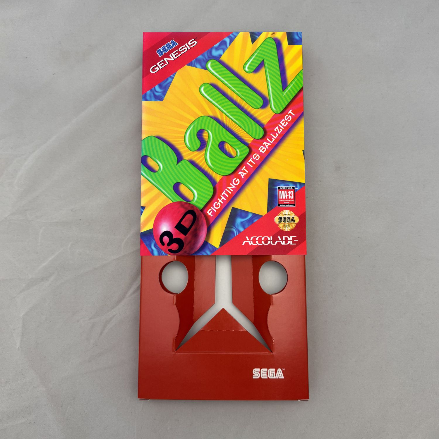 Ballz 3D: Fighting at Its Ballziest | NTSC | Sega Genesis | Genesis | En | Reproduction Box and Inner Tray