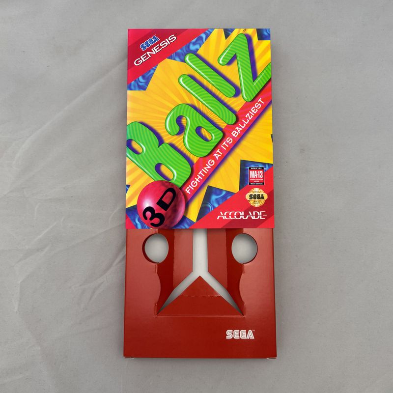 Ballz 3D: Fighting at Its Ballziest | NTSC | Sega Genesis | Genesis | En | Reproduction Box and Inner Tray