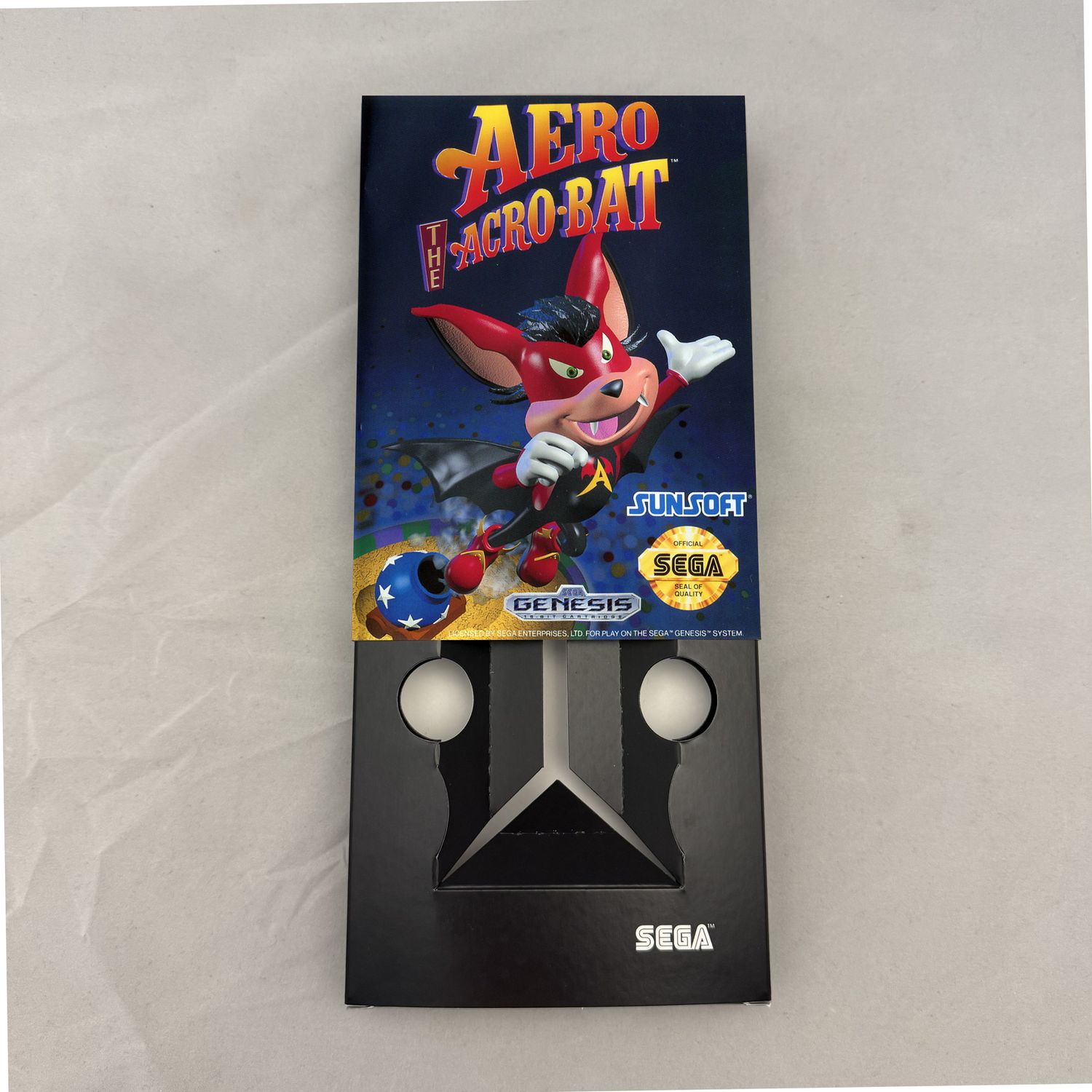 Aero the Acro-Bat | NTSC | Sega Genesis | Genesis | En | Reproduction Box and Inner Tray