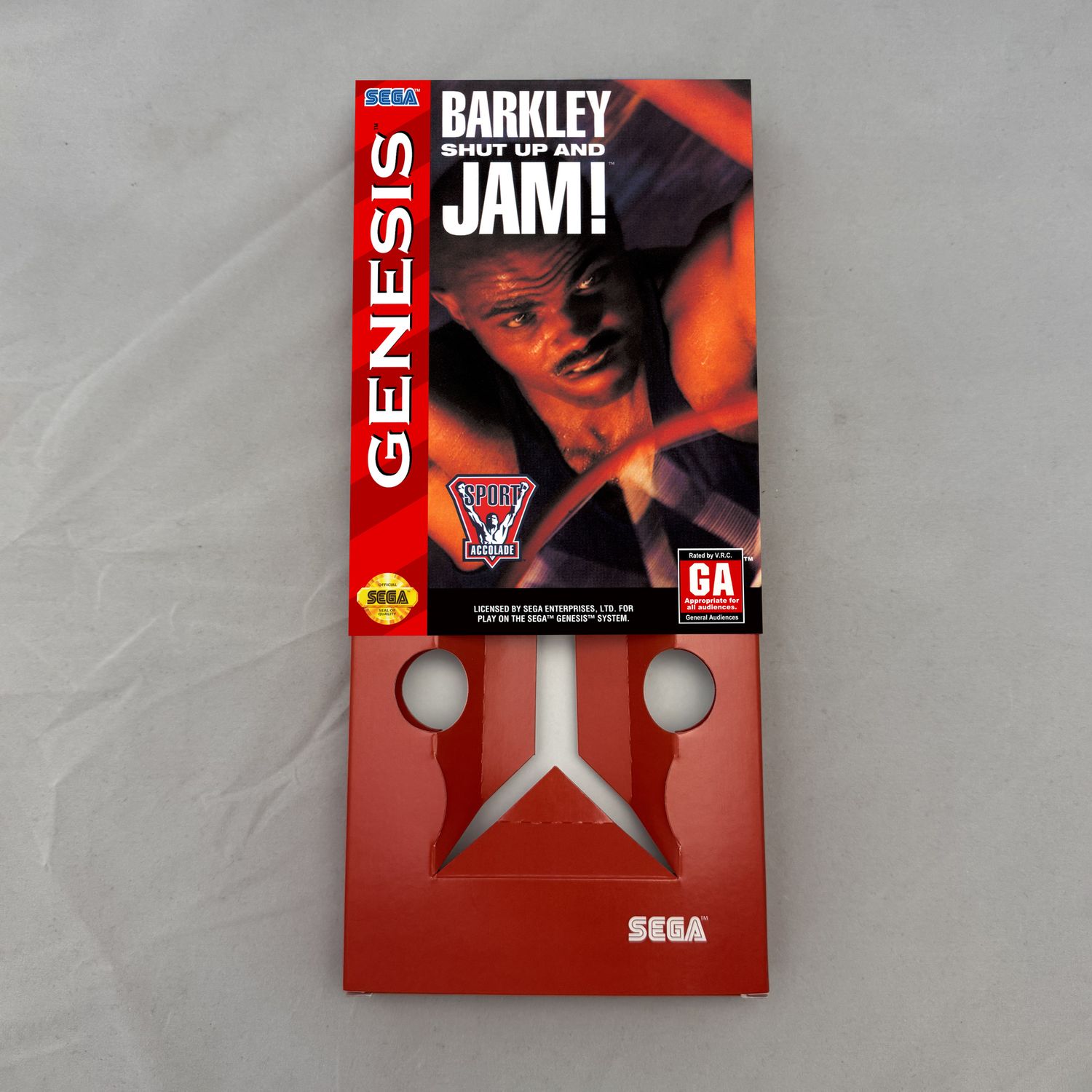 Barkley Shut Up and Jam! | NTSC | Sega Genesis | Genesis | En | Reproduction Box and Inner Tray