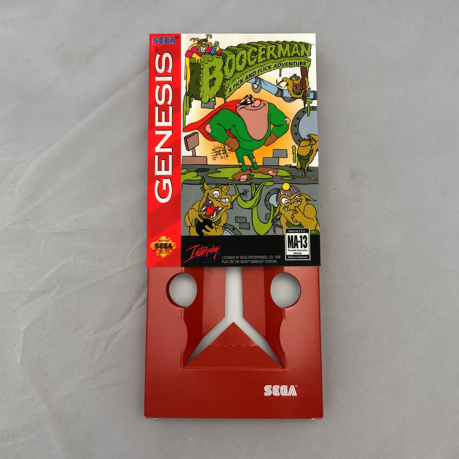Boogerman: A Pick and Flick Adventure | NTSC | Sega Genesis | Genesis | En | Reproduction Box and Inner Tray