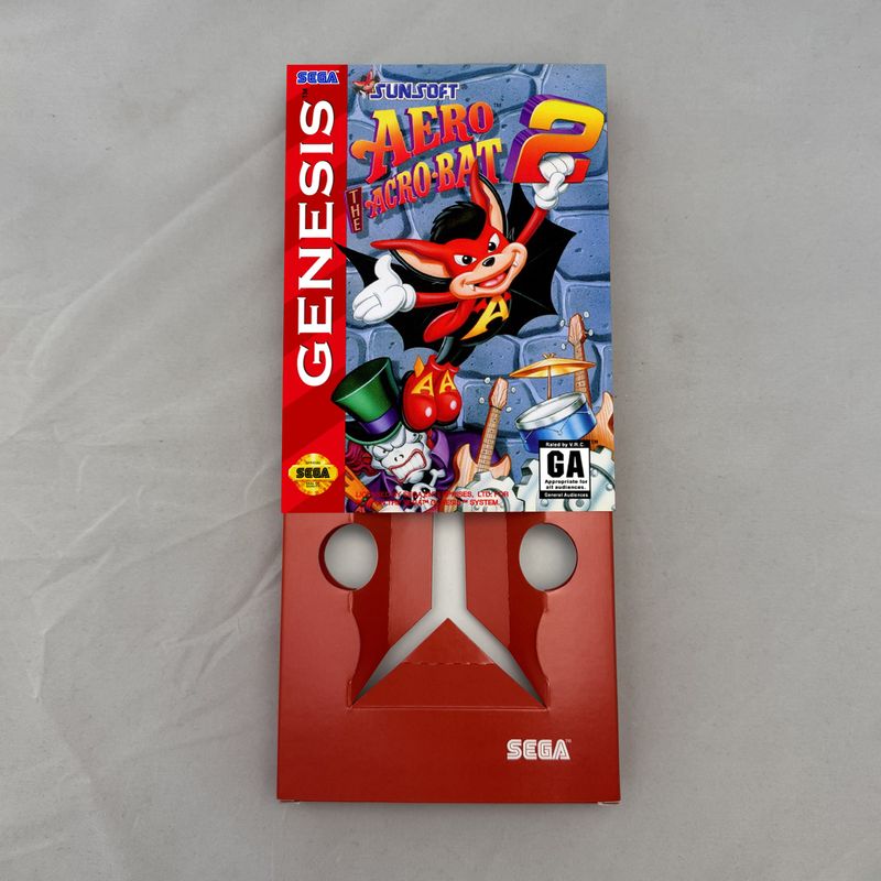 Aero the Acro-Bat 2 | NTSC | Sega Genesis | Genesis | En | Reproduction Box and Inner Tray