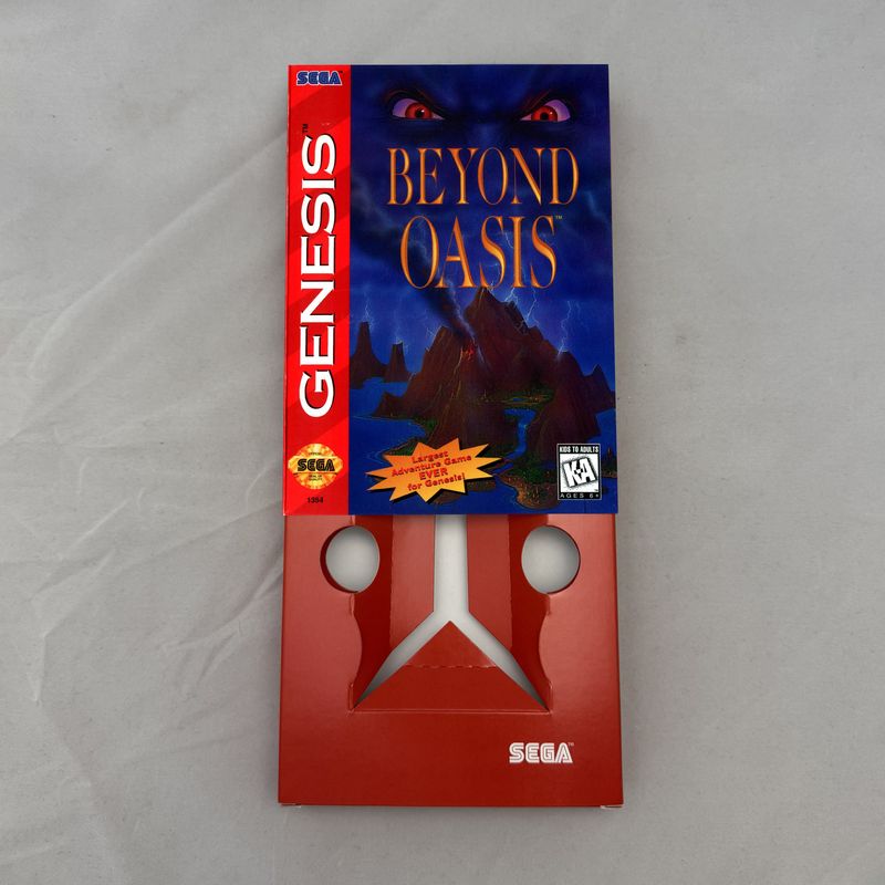 Beyond Oasis | NTSC | Sega Genesis | Genesis | En | Reproduction Box and Inner Tray