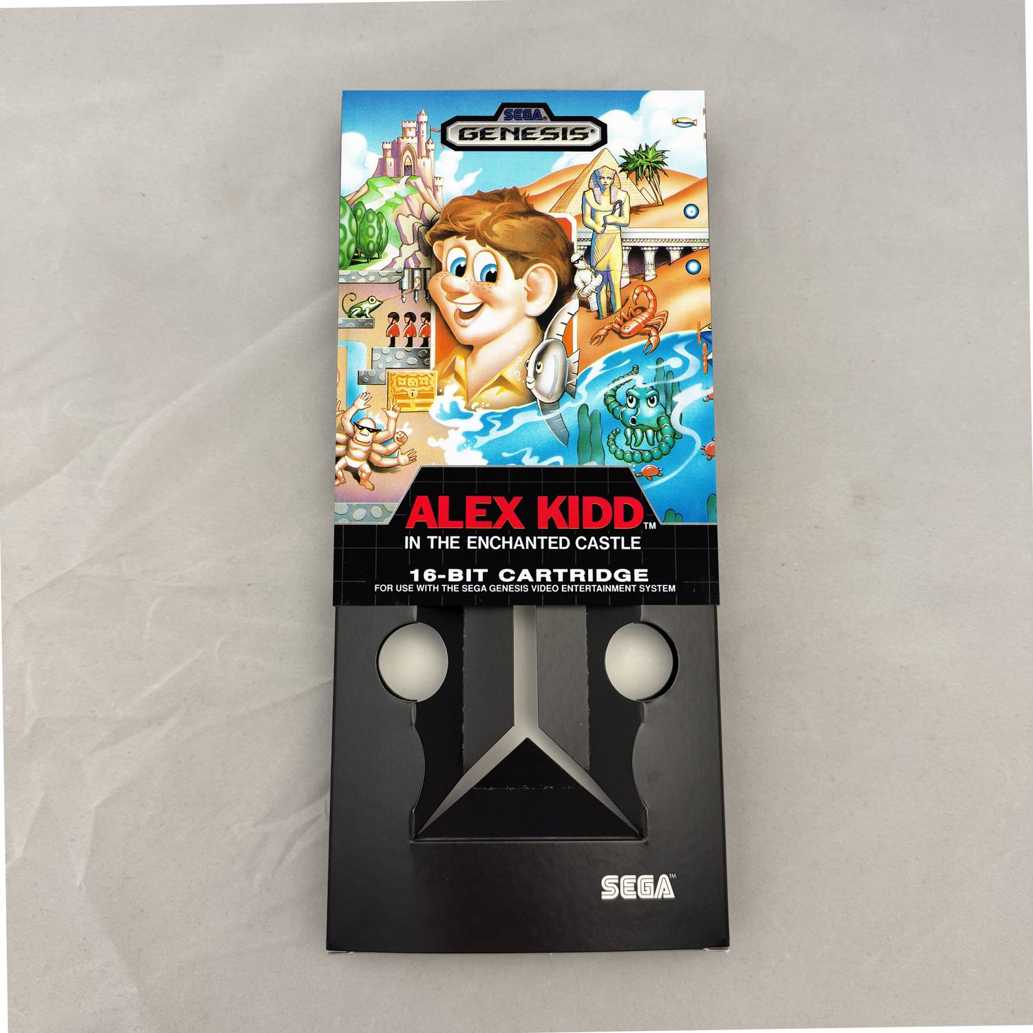 Alex Kidd and the Enchanted Castle | NTSC | Sega Genesis | Genesis | En | Reproduction Box and Inner Tray