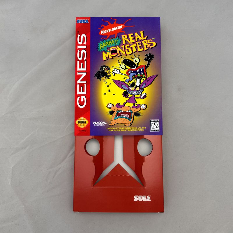 Aaahh! Real Monsters | NTSC | Sega Genesis | Genesis | En | Reproduction Box and Inner Tray