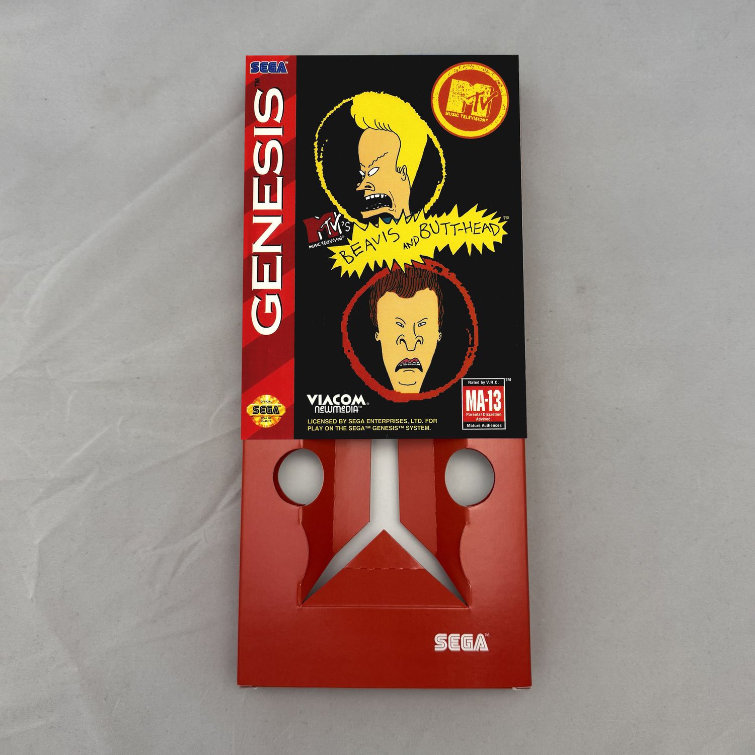 Beavis and Butt-Head | NTSC | Sega Genesis | Genesis | En | Reproduction Box and Inner Tray