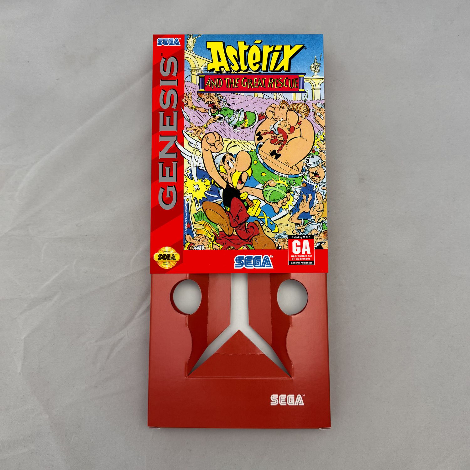 Asterix and the Great Rescue | NTSC | Sega Genesis | Genesis | En | Reproduction Box and Inner Tray