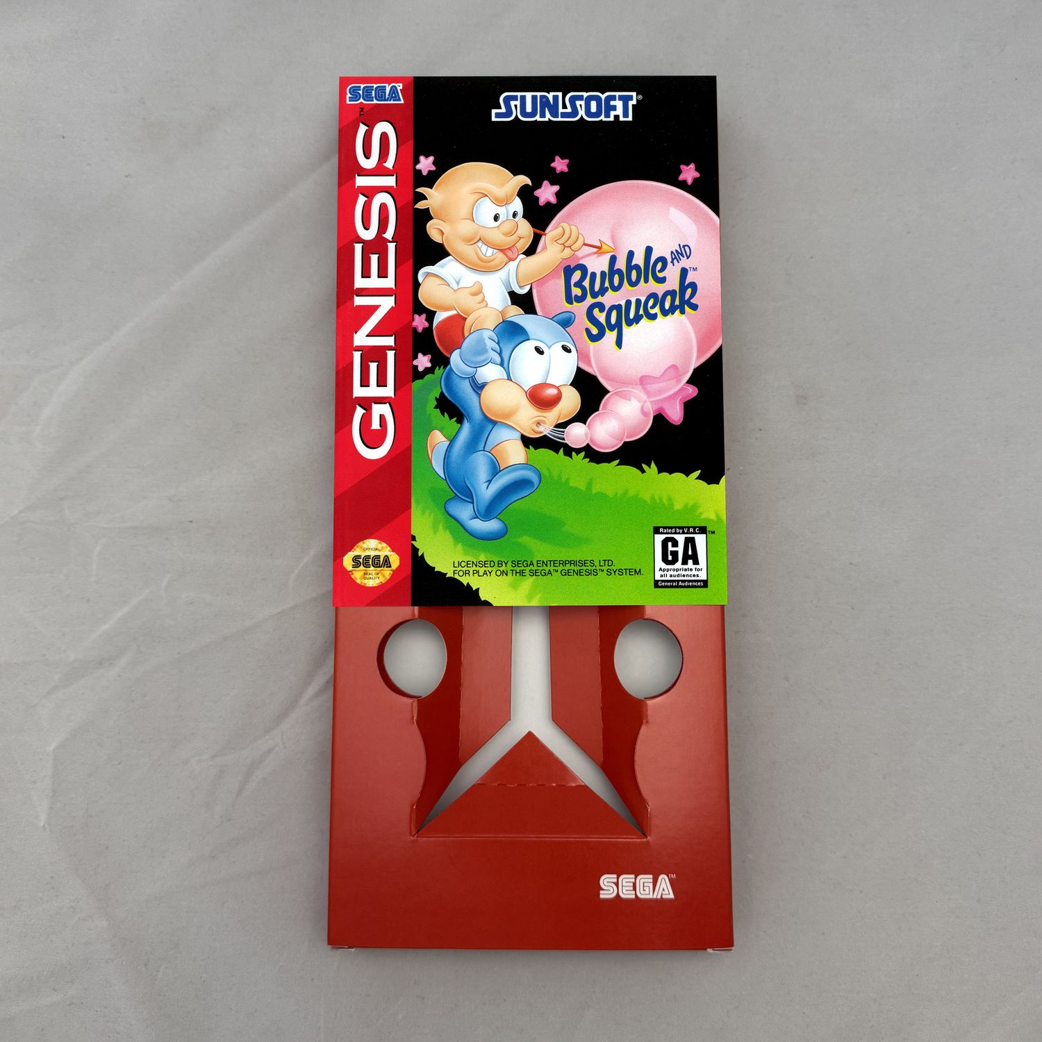 Bubble and Squeak | NTSC | Sega Genesis | Genesis | En | Reproduction Box and Inner Tray