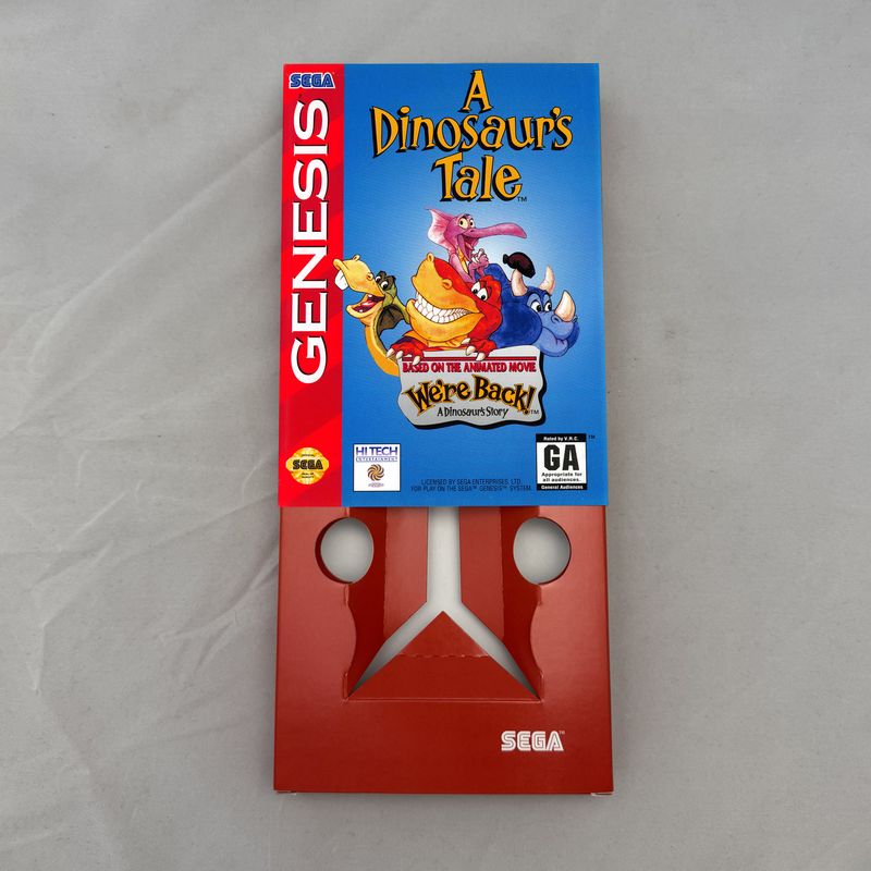 A Dinosaur&#39;s Tale | NTSC | Sega Genesis | Genesis | En | Reproduction Box and Inner Tray