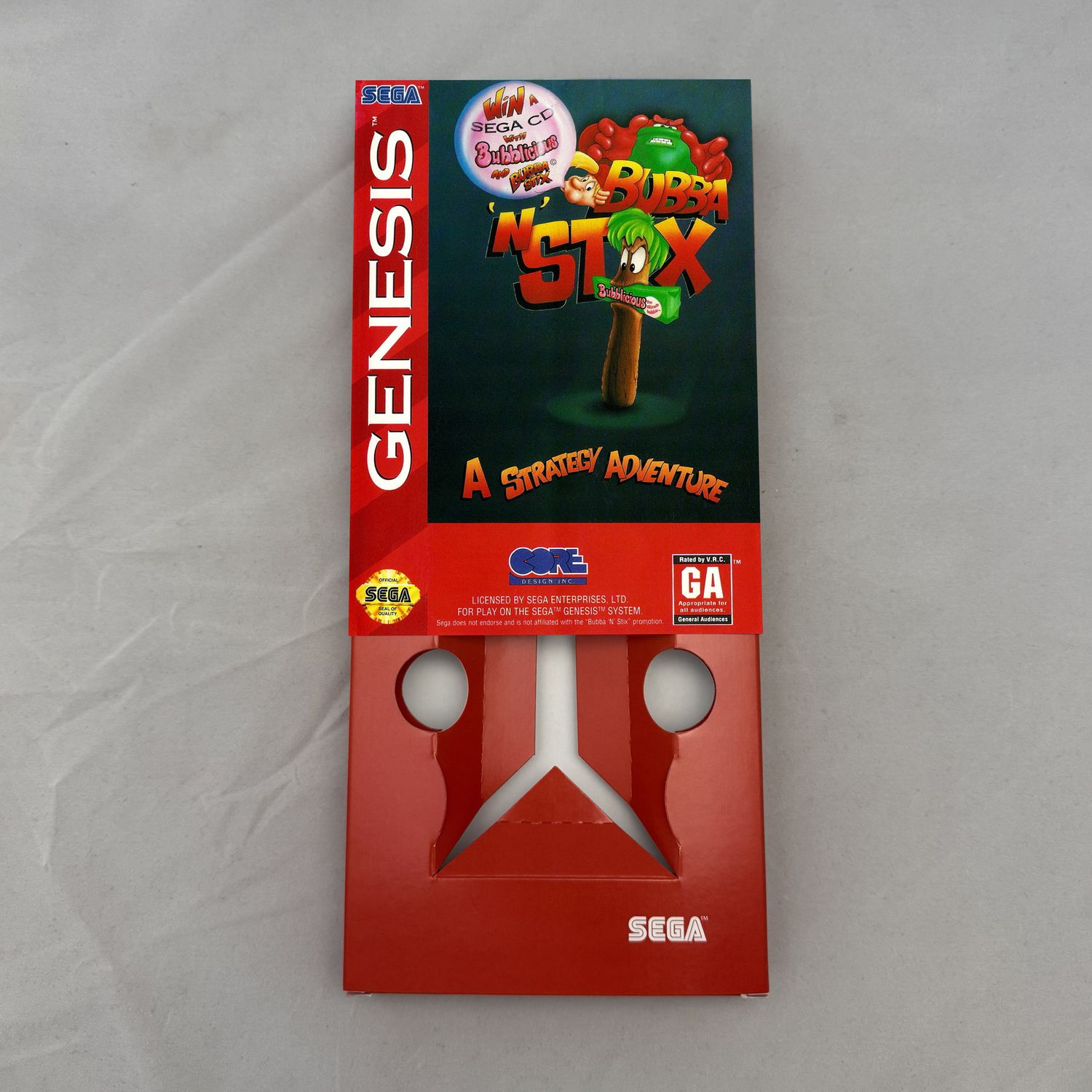 Bubba &#39;N&#39; Stix | NTSC | Sega Genesis | Genesis | En | Reproduction Box and Inner Tray