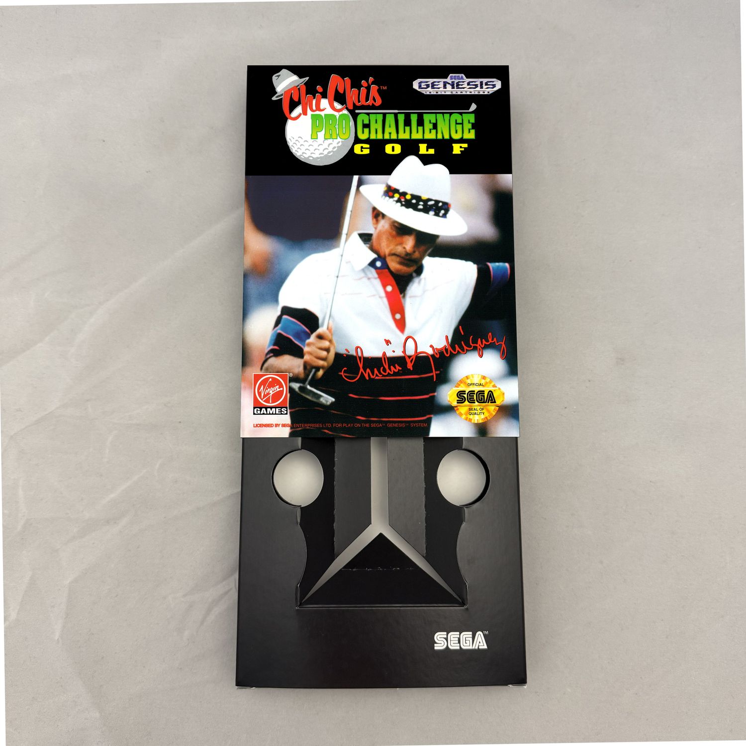 Chi Chi&#39;s Pro Challenge Golf | NTSC | Sega Genesis | Genesis | En | Reproduction Box and Inner Tray