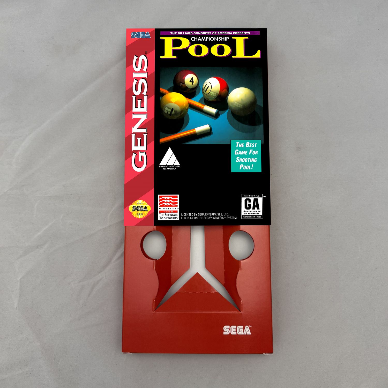 Championship Pool | NTSC | Sega Genesis | Genesis | En | Reproduction Box and Inner Tray