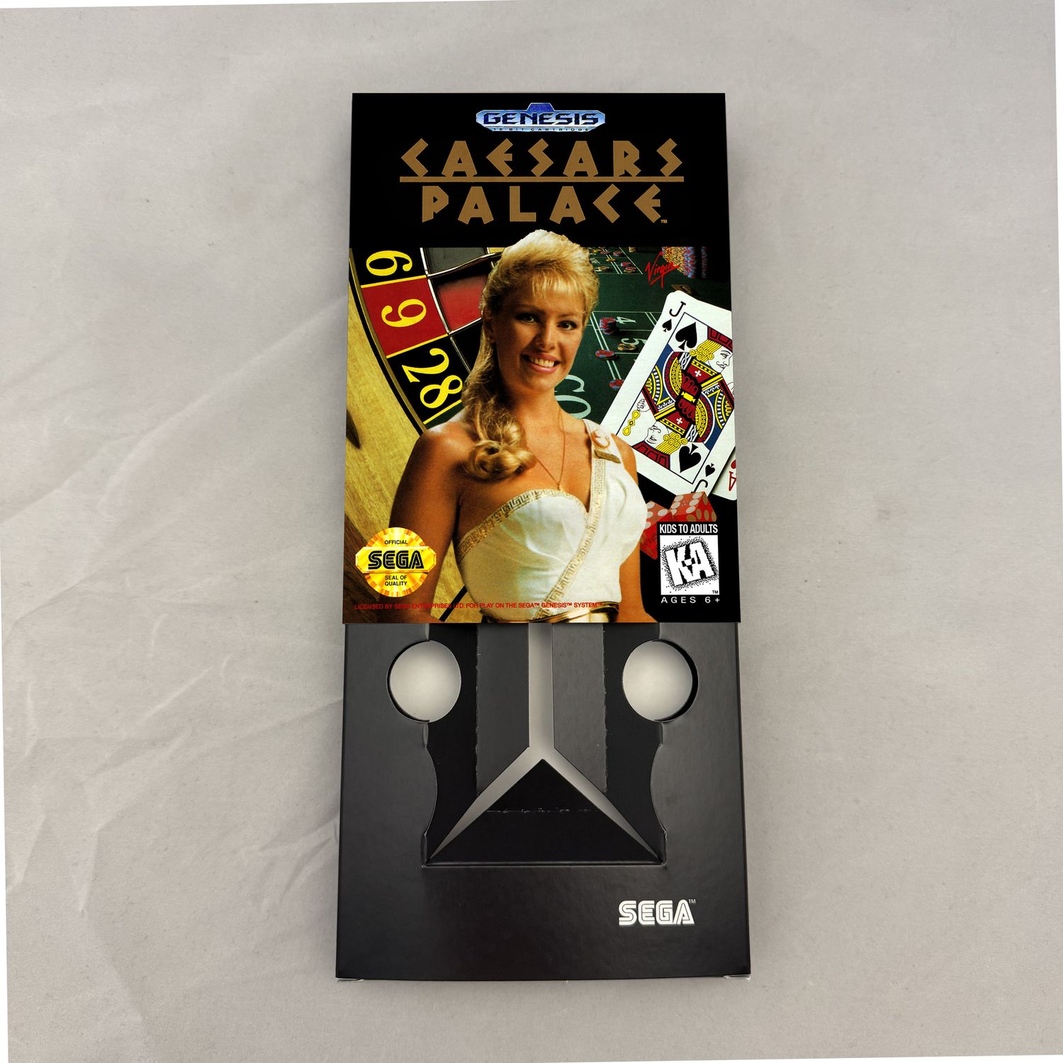 Caesars Palace | NTSC | Sega Genesis | Genesis | En | Reproduction Box and Inner Tray