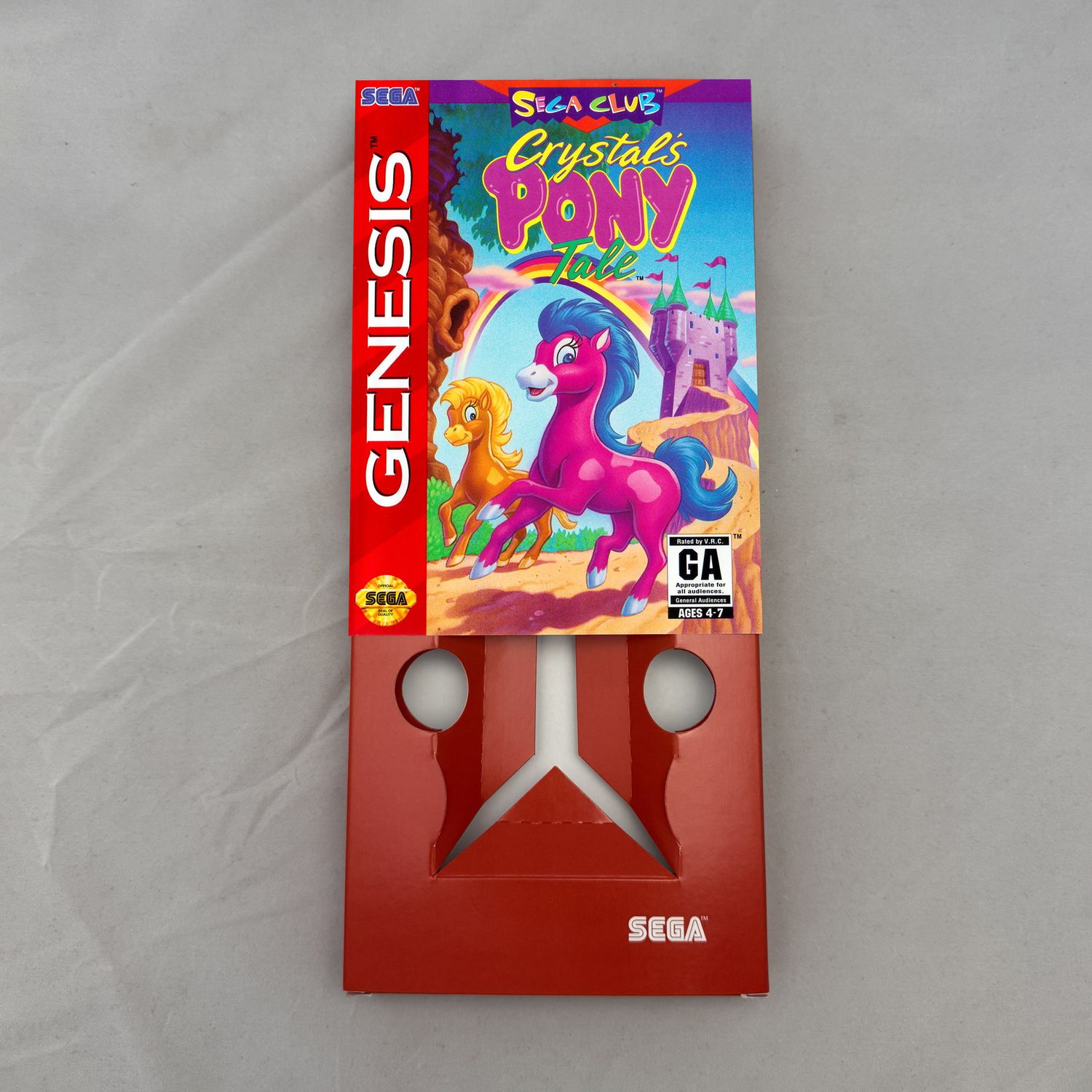 Crystal&#39;s Pony Tale | NTSC | Sega Genesis | Genesis | En | Reproduction Box and Inner Tray