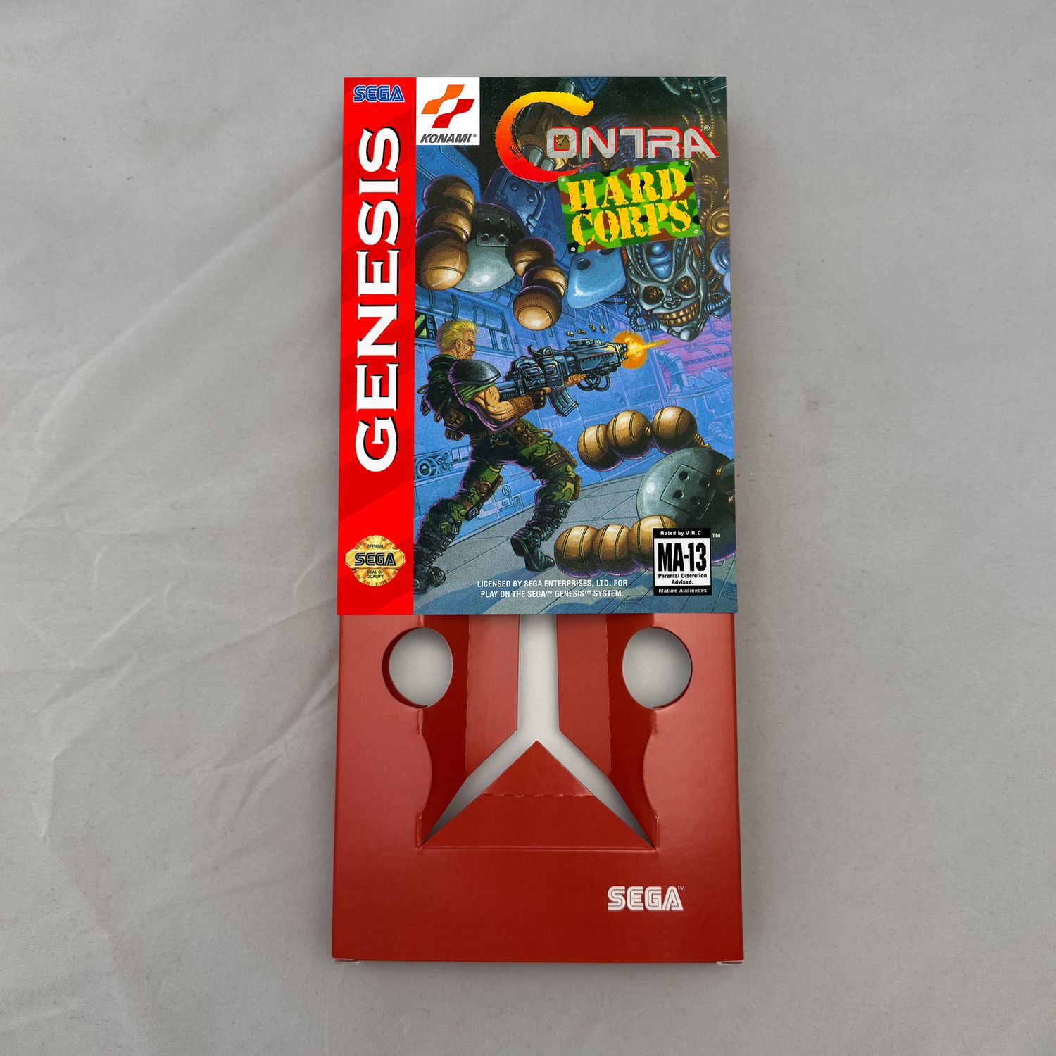 Contra Hard Corps | NTSC | Sega Genesis | Genesis | En | Reproduction Box and Inner Tray