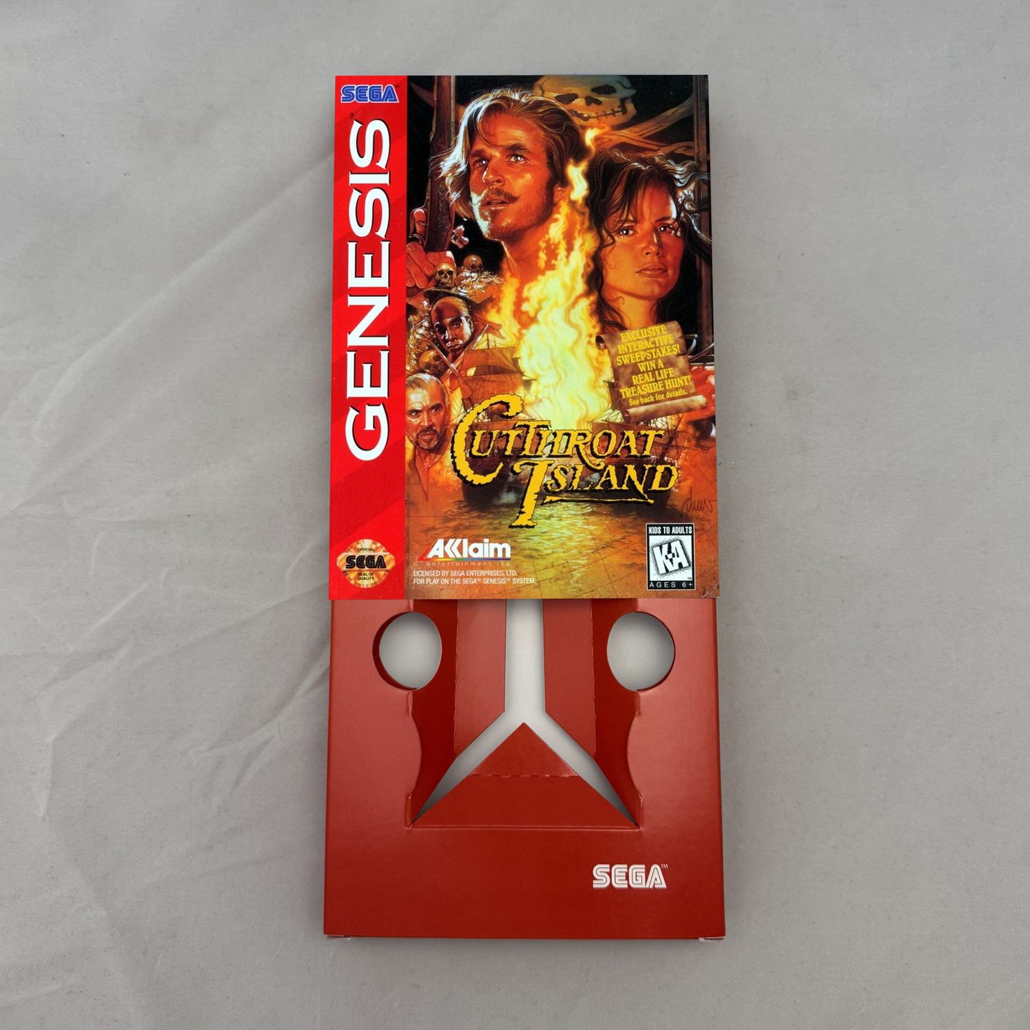 Cutthroat Island | NTSC | Sega Genesis | Genesis | En | Reproduction Box and Inner Tray