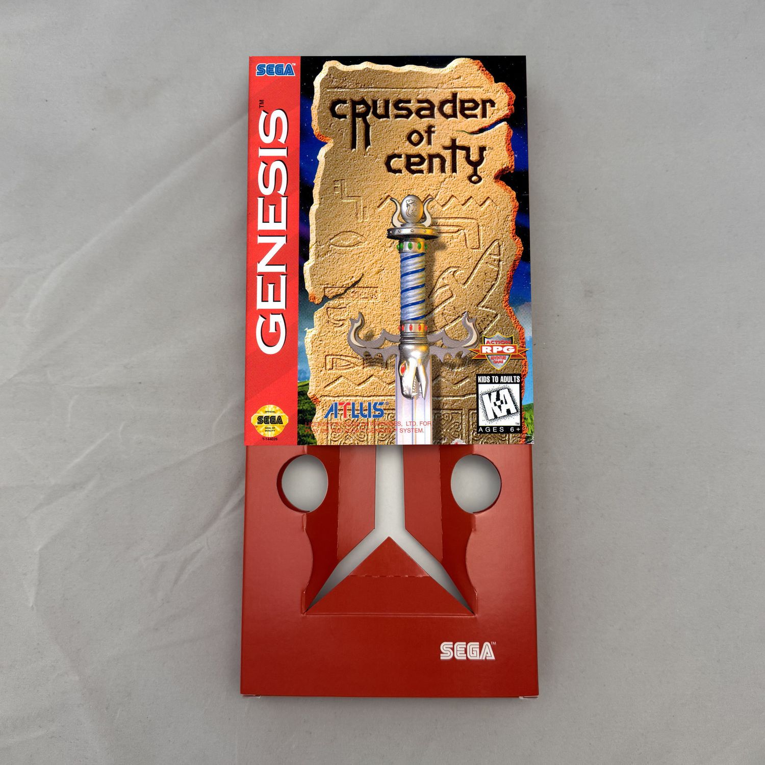 Crusader of Centy | NTSC | Sega Genesis | Genesis | En | Reproduction Box and Inner Tray