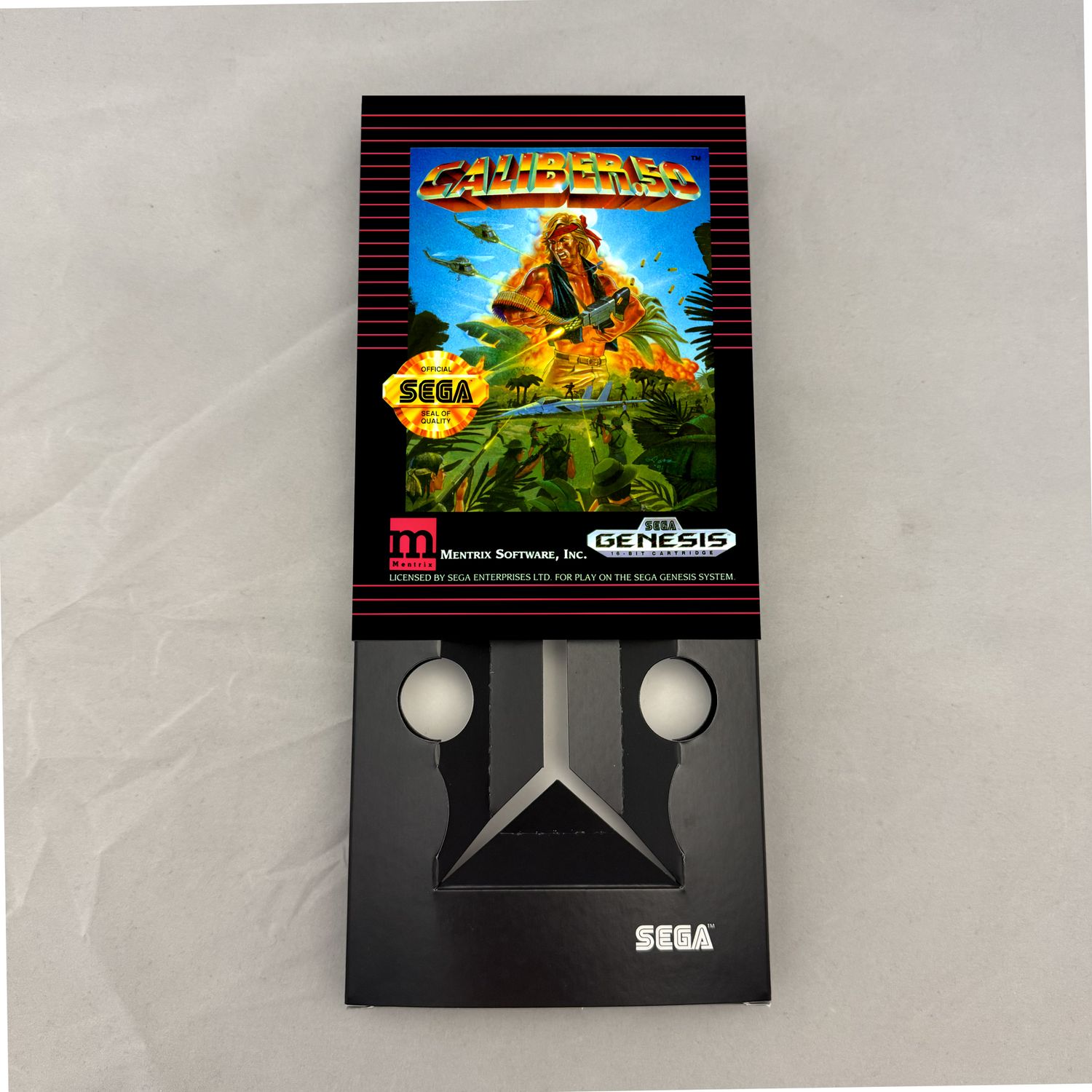 Caliber .50 | NTSC | Sega Genesis | Genesis | En | Reproduction Box and Inner Tray