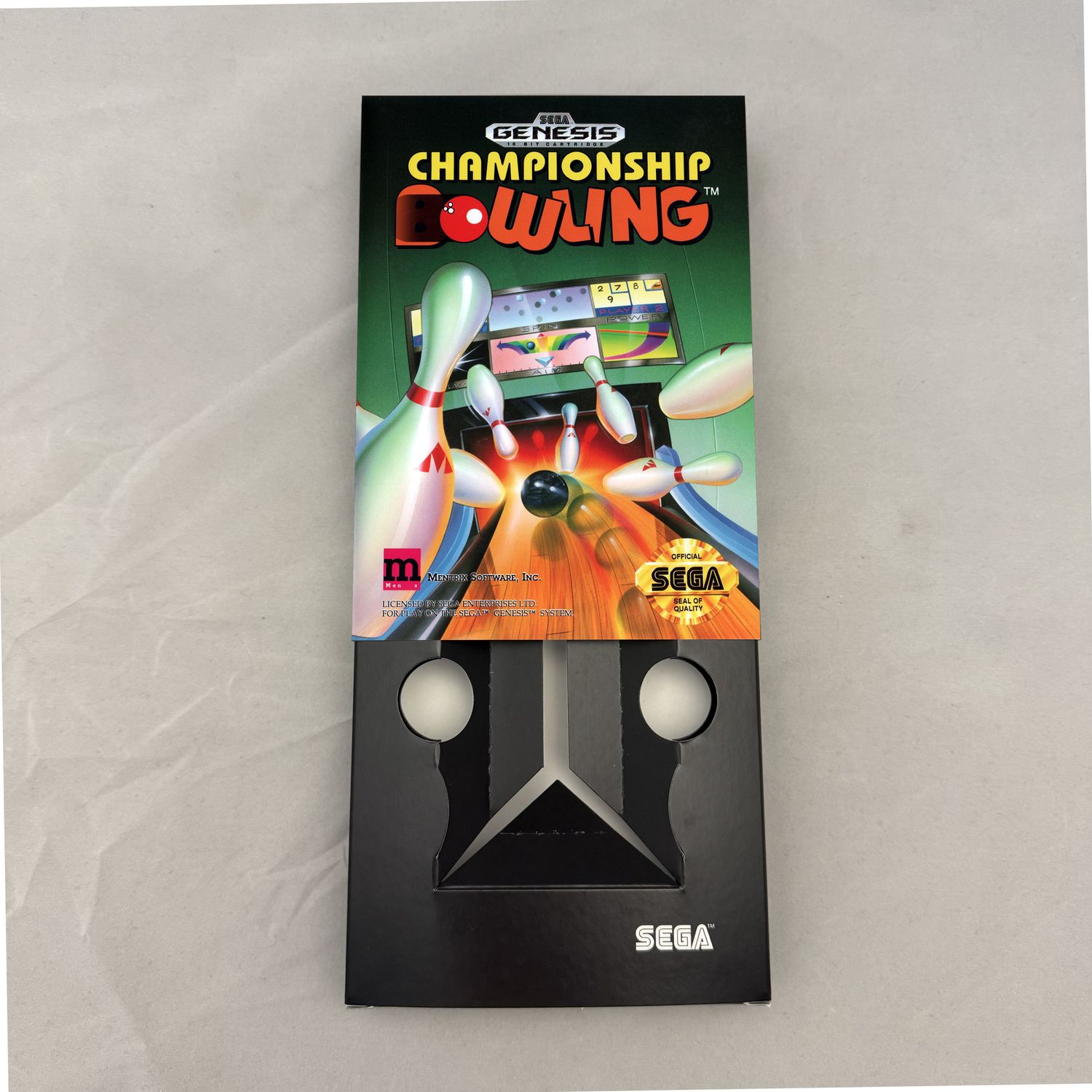 Championship Bowling | NTSC | Sega Genesis | Genesis | En | Reproduction Box and Inner Tray