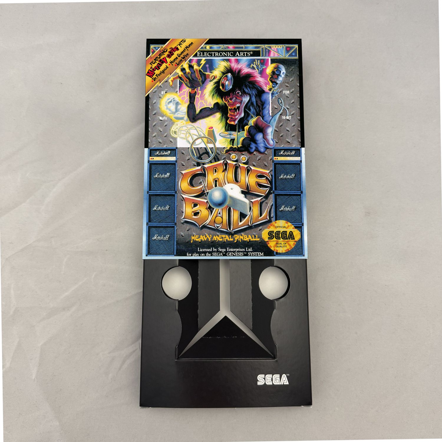 Crue Ball | NTSC | Sega Genesis | Genesis | En | Reproduction Box and Inner Tray