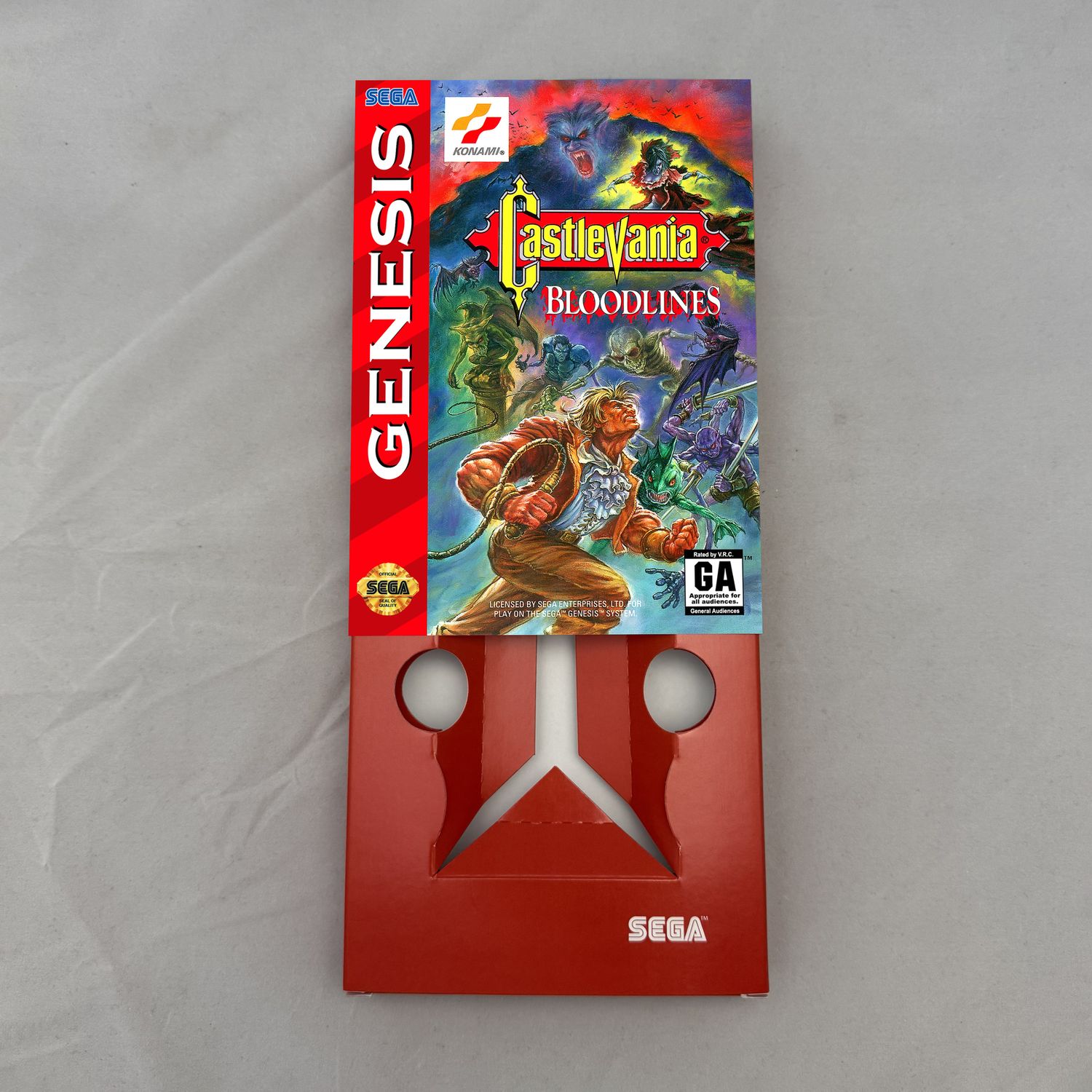 Castlevania: Bloodlines | NTSC | Sega Genesis | Genesis | En | Reproduction Box and Inner Tray