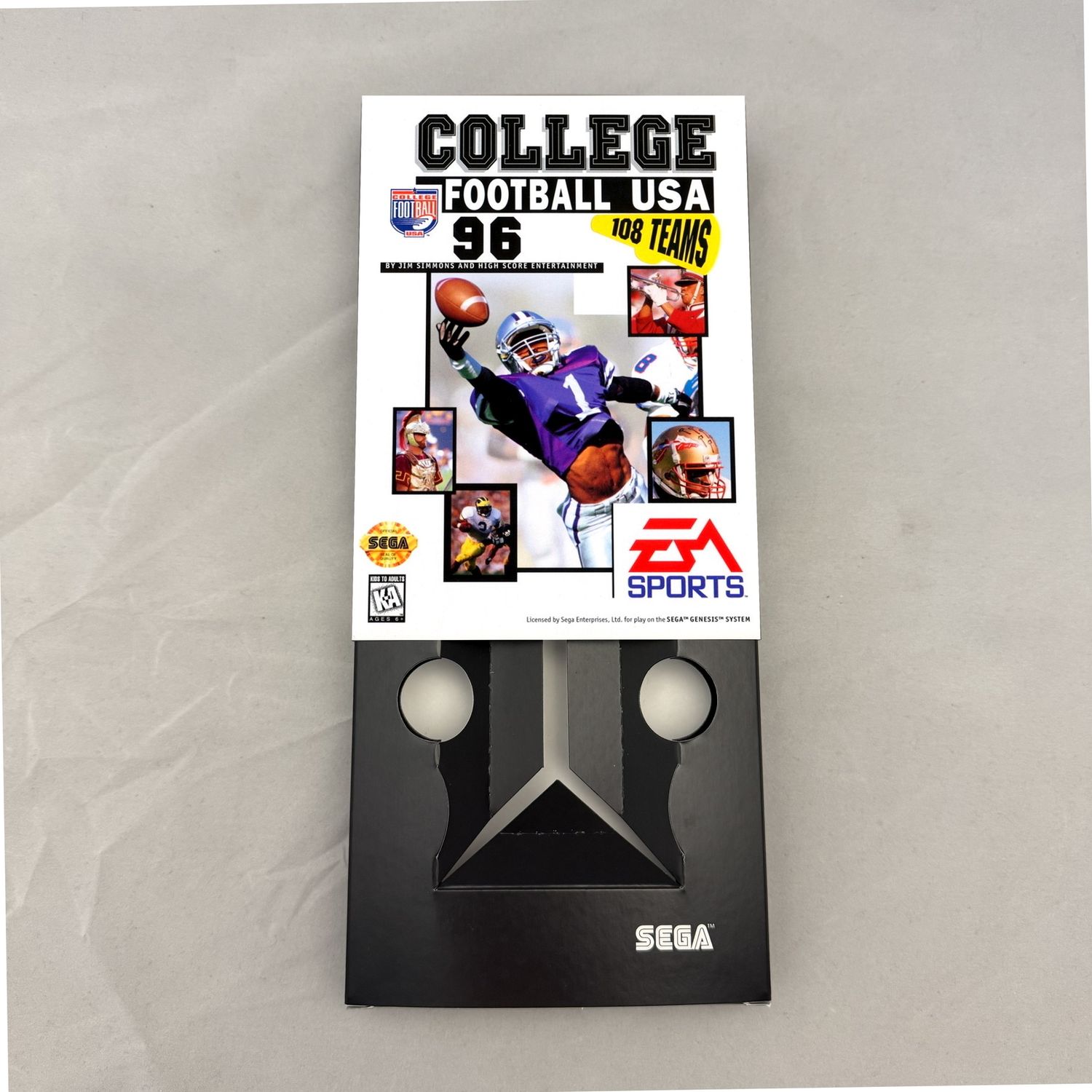 College Football USA 96 | NTSC | Sega Genesis | Genesis | En | Reproduction Box and Inner Tray