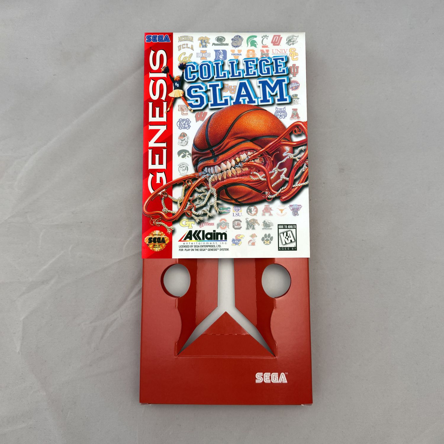 College Slam | NTSC | Sega Genesis | Genesis | En | Reproduction Box and Inner Tray