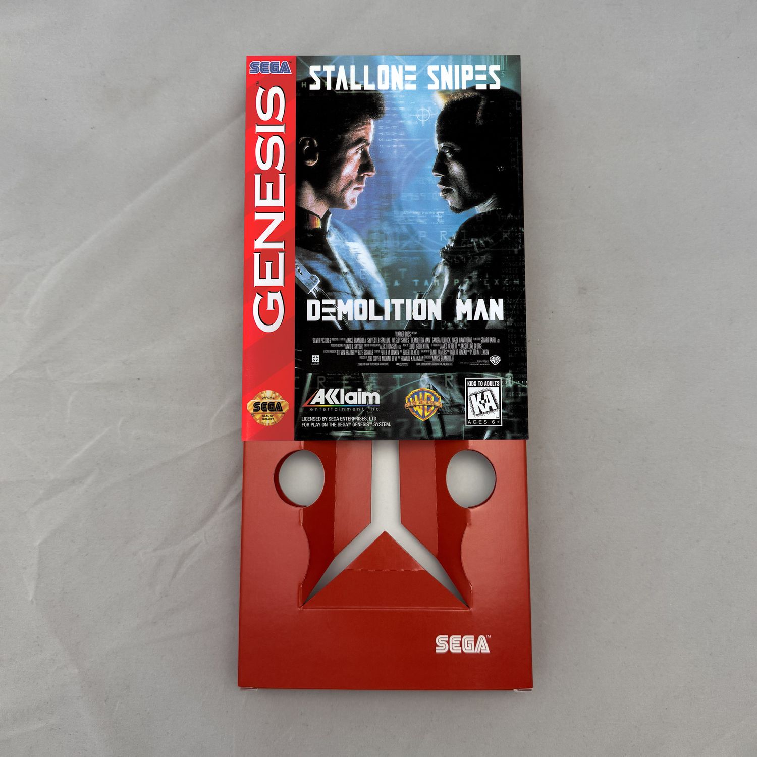 Demolition Man | NTSC | Sega Genesis | Genesis | En | Reproduction Box and Inner Tray