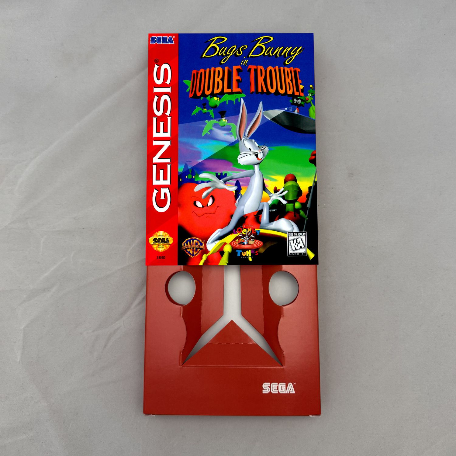 Bugs Bunny in Double Trouble | NTSC | Sega Genesis | Genesis | En | Reproduction Box and Inner Tray