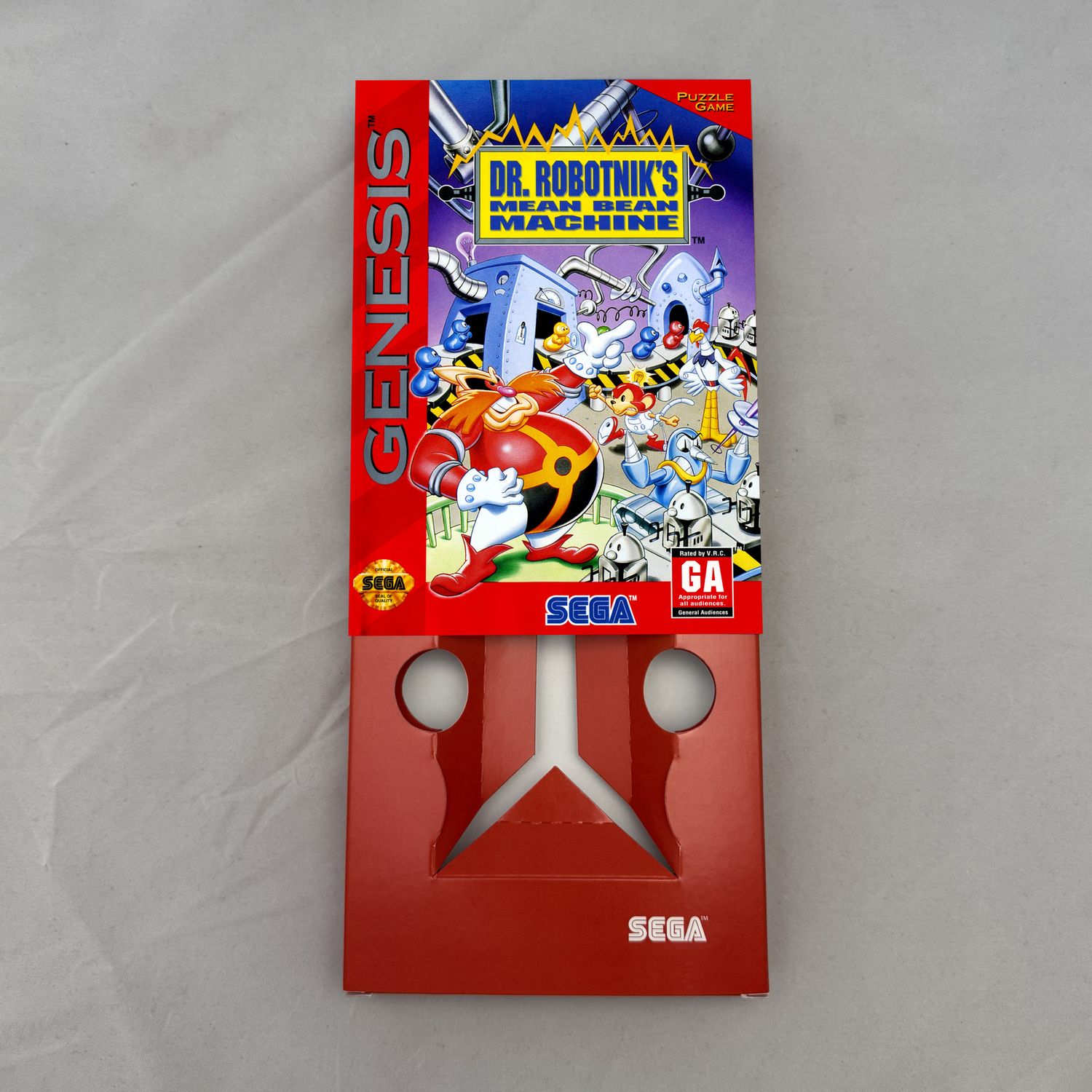 Dr. Robotnik's Mean Bean Machine | NTSC | Sega Genesis | Genesis | En | Reproduction Box and Inner Tray