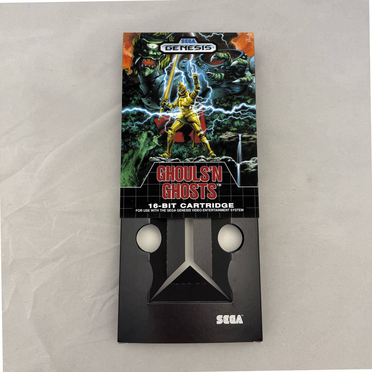 Ghouls N Ghosts | NTSC | Sega Genesis | Genesis | En | Reproduction Box and Inner Tray