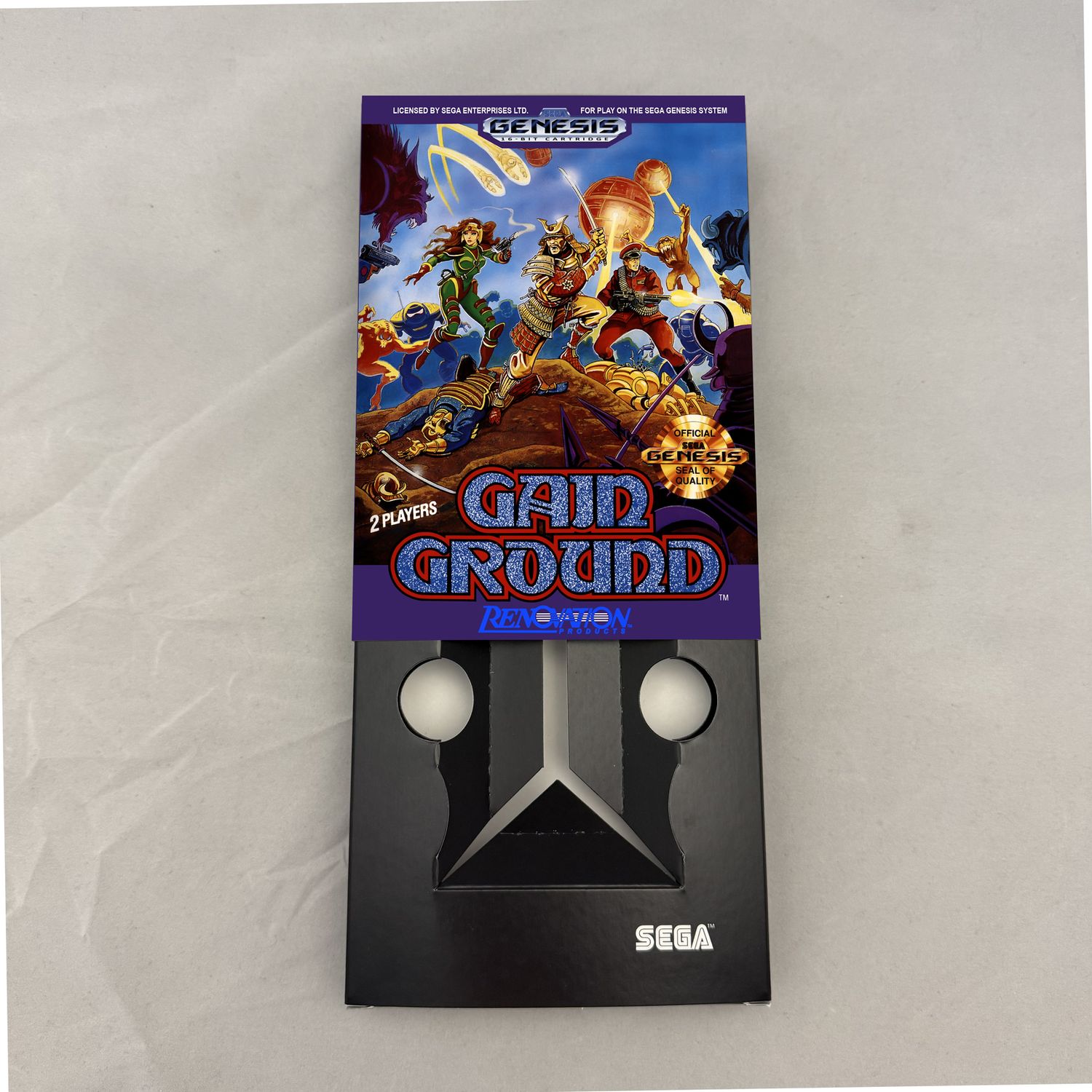 Gain Ground | NTSC | Sega Genesis | Genesis | En | Reproduction Box and Inner Tray